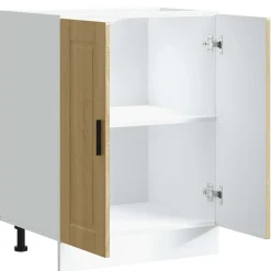 vidaXL Mueble bajo de cocinaporto roble sonoma madera reconstituida Madera reciclada Sale