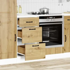 vidaXL Armarios Y Almacenamiento-Mueble bajo de cocina Kalmar madera ingeniería