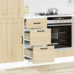 vidaXL Armarios Y Almacenamiento-Mueble bajo de cocina Lucca roble sonoma