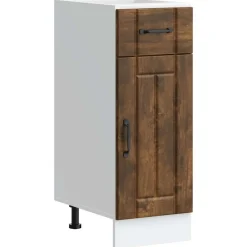 vidaXL Mueble bajo de cocina Lucca Roble ahumado New
