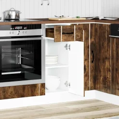 vidaXL Mueble bajo de cocina Lucca Roble ahumado New