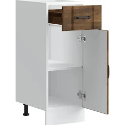 vidaXL Mueble bajo de cocina Lucca Roble ahumado New
