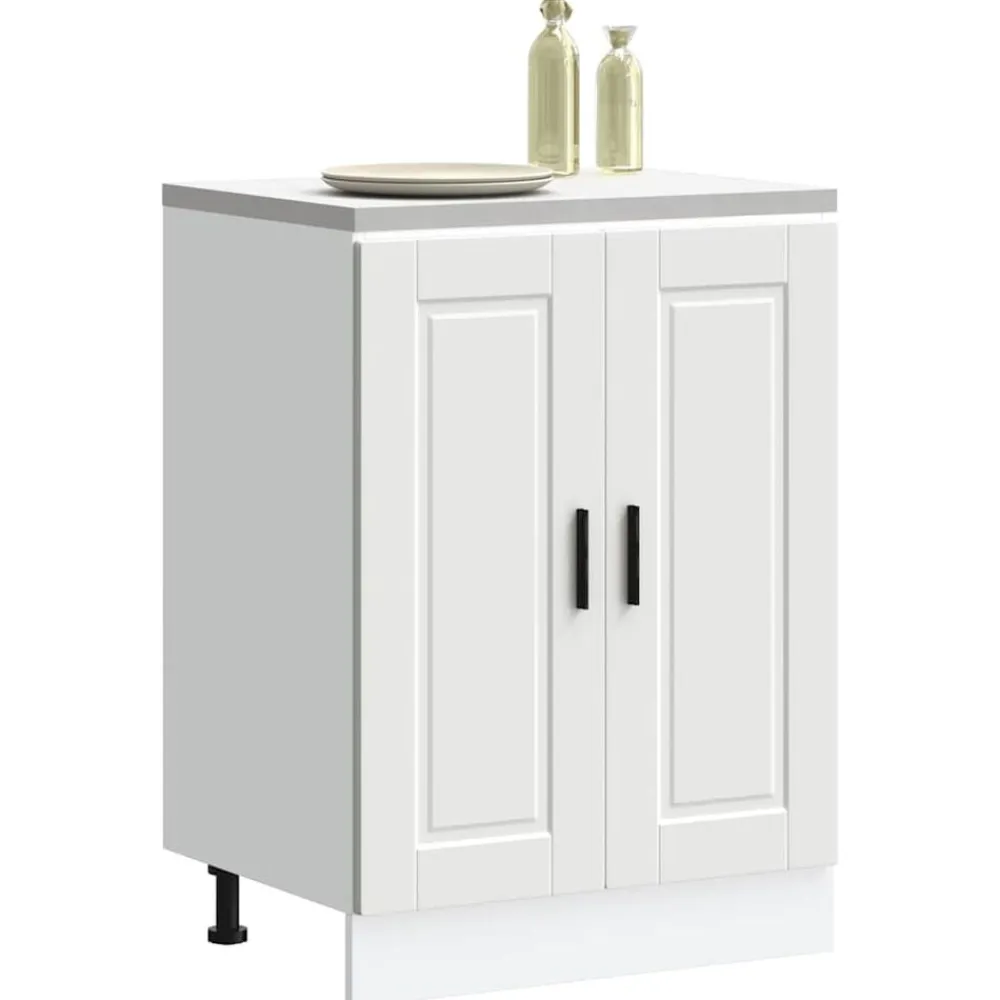 vidaXL Armarios Y Almacenamiento-Mueble bajo de cocinaPorto madera contrachapada blanca