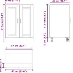 vidaXL Mueble bajo de cocinaporto madera vieja madera reconstituida Madera envejecida Online
