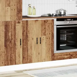 vidaXL Mueble bajo de cocinaporto madera vieja madera reconstituida Madera envejecida Online