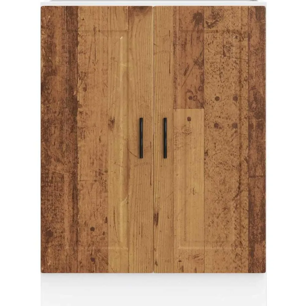vidaXL Mueble bajo de cocinaporto madera vieja madera reconstituida Madera envejecida Online