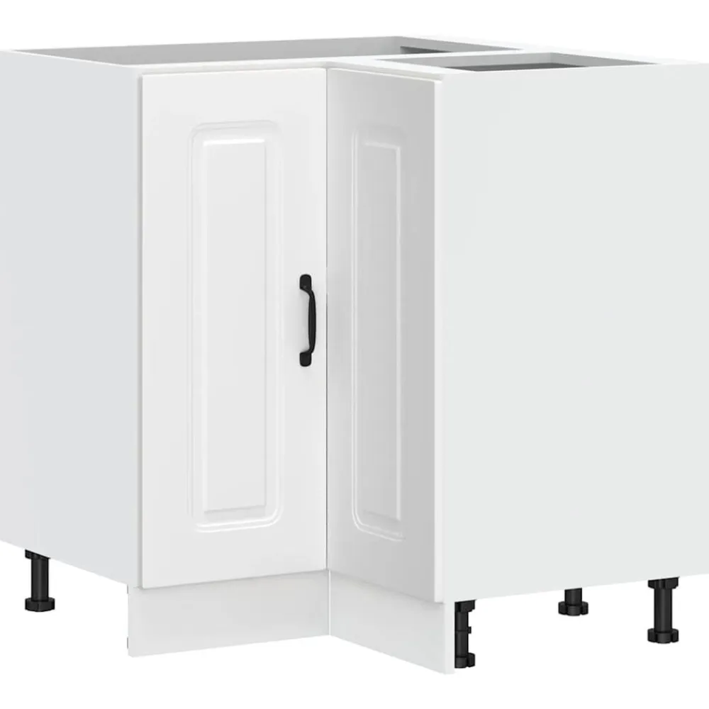 vidaXL Mueble bajo esquinero de cocina Kalmar madera ingeniería blanca Blanco New