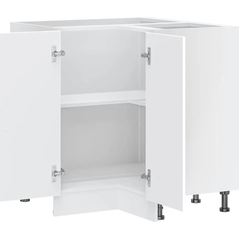 vidaXL Mueble bajo esquinero de cocina Kalmar madera ingeniería blanca Blanco New