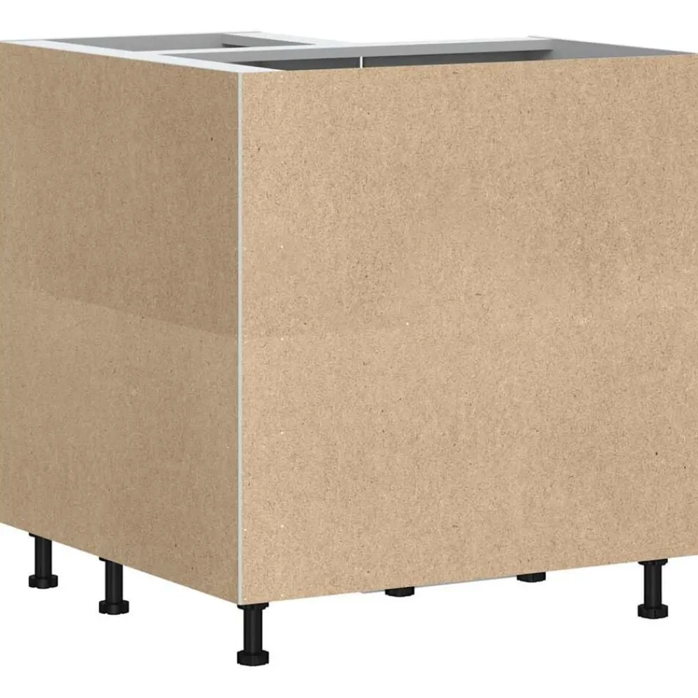 vidaXL Mueble bajo esquinero de cocina Kalmar madera ingeniería blanca Blanco New