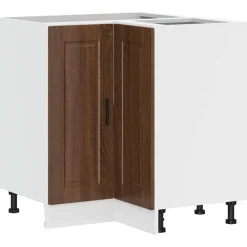 vidaXL Mueble bajo esquina de cocinaporto madera reconstituida Roble marrón Discount