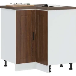 vidaXL Mueble bajo esquina de cocinaporto madera reconstituida Roble marr&oacute;n Discount