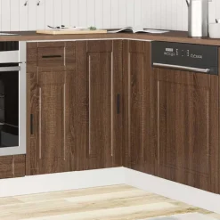 vidaXL Mueble bajo esquina de cocinaporto madera reconstituida Roble marr&oacute;n Discount