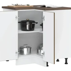 vidaXL Mueble bajo esquina de cocinaporto madera reconstituida Roble marr&oacute;n Discount