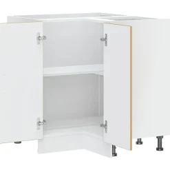 vidaXL Mueble bajo esquinero cocina Kalmar madera de Roble artesanal Best