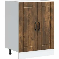 vidaXL Armarios Y Almacenamiento-Mueble bajo fregadero Lucca madera contrachapada