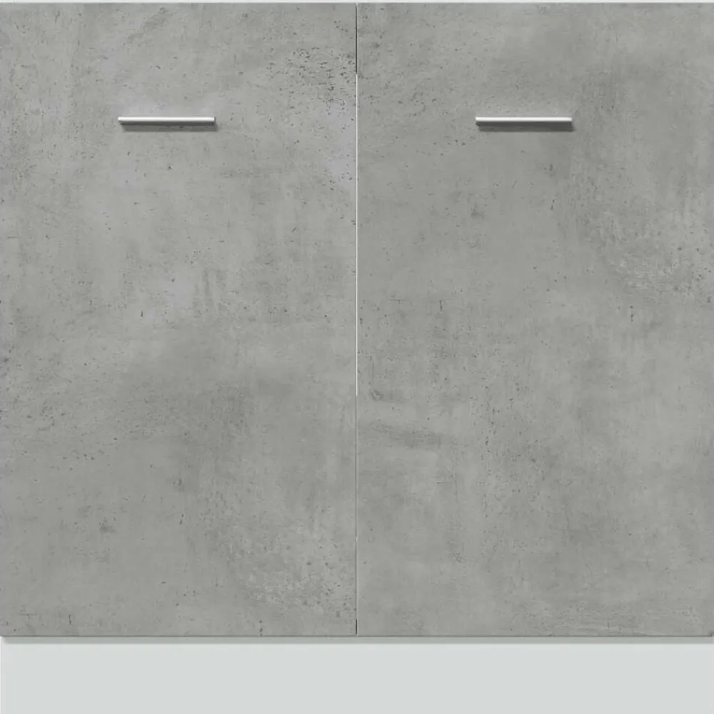 vidaXL Mueble bajo fregadero "Lyon" gris hormigón 80x46x81,5 cm madera de ingeniería Gris hormigón Outlet