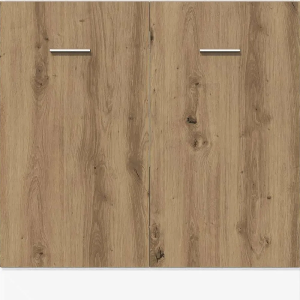 vidaXL Armarios Y Almacenamiento-Mueble bajo fregadero "Lyon" roble artesanal 80x46x81,5 cm madera de ingeniería