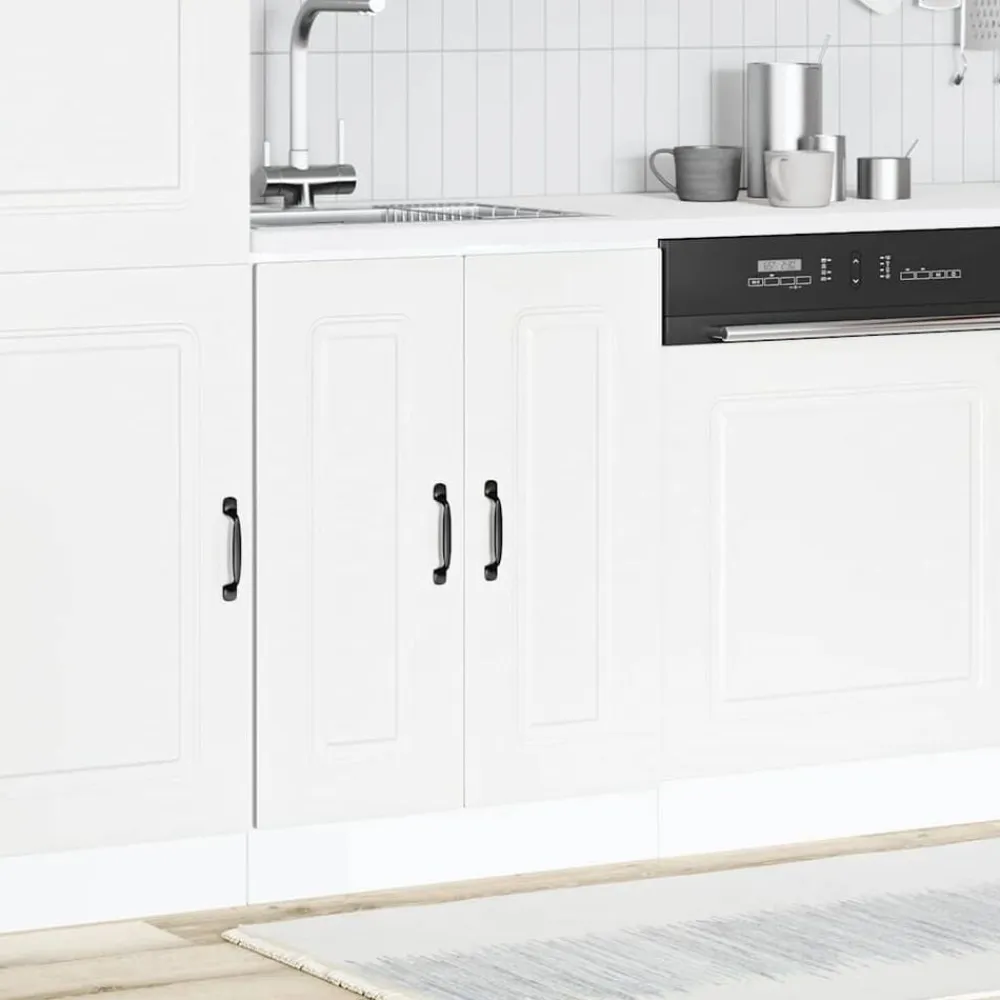 vidaXL Mueble bajo para fregadero Kalmar 60x46x81,5 cm Blanco New