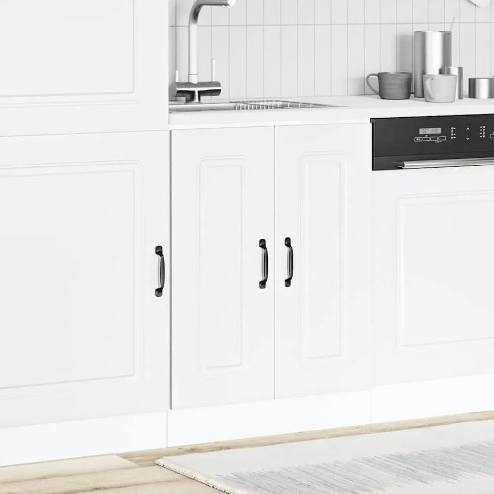 vidaXL Mueble bajo para fregadero Kalmar 60x46x81,5 cm Blanco New