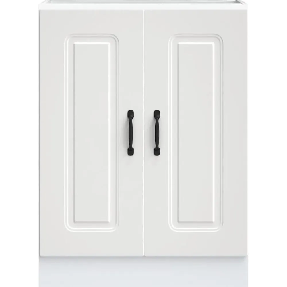vidaXL Mueble bajo para fregadero Kalmar 60x46x81,5 cm Blanco New