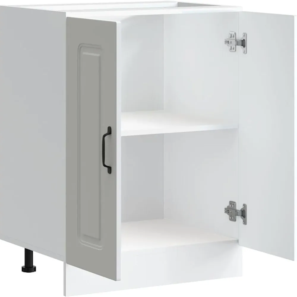 vidaXL Mueble bajo para fregadero Kalmar 60x46x81,5 cm Blanco New