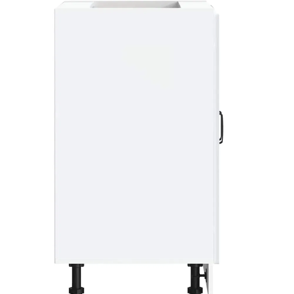 vidaXL Mueble bajo para fregadero Kalmar 60x46x81,5 cm Blanco New