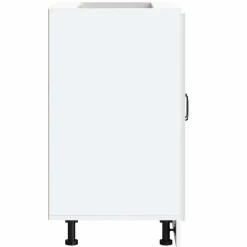vidaXL Armarios Y Almacenamiento-Mueble bajo para fregadero Kalmar blanco brillo 60x46x81,5 cm