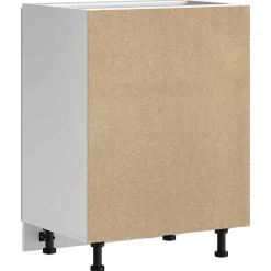 vidaXL Armarios Y Almacenamiento-Mueble bajo para fregadero Kalmar blanco brillo 60x46x81,5 cm
