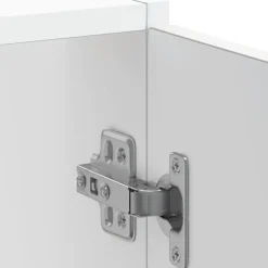 vidaXL Armarios Y Almacenamiento-Mueble bajo para fregadero Kalmar blanco brillo 60x46x81,5 cm