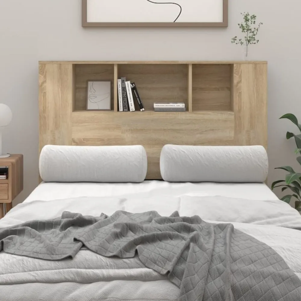 vidaXL Mueble cabecero color 120x18,5x102,5 cm Roble Sonoma Clearance