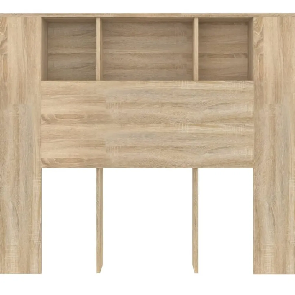 vidaXL Mueble cabecero color 120x18,5x102,5 cm Roble Sonoma Clearance