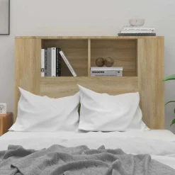 vidaXL Mueble cabecero color roble Sonoma 100x18,5x102,5 cm Clearance