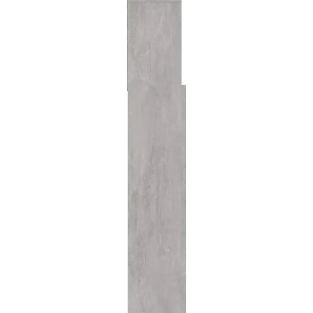 vidaXL Mueble cabecero gris hormigón 120x19x103,5 cm Gris hormigón Hot