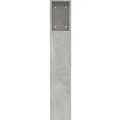 vidaXL Mueble cabecero gris hormigón 120x18,5x102,5 cm Gris hormig&oacute;n Discount