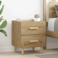 vidaXL Mueble cama con cajón Roble artesanal 40 x 35 x 47.5cm Roble artisan Discount