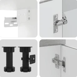 vidaXL Armarios Y Almacenamiento-Mueble cocina Kalmar sonoma gris 11 pzas madera contrachapada