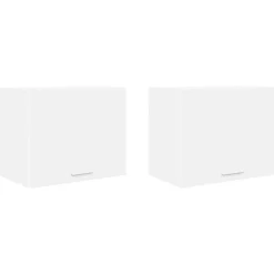 vidaXL Mueble colgante 2 pcs 50 x 31 x 40 cm Madera de ingeniería White Discount