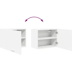 vidaXL Mueble colgante 2 pcs 50 x 31 x 40 cm Madera de ingeniería White Discount