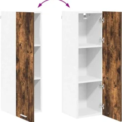 vidaXL Armarios Y Almacenamiento-Mueble colgante con puerta 30 x 31 x 100 cm
