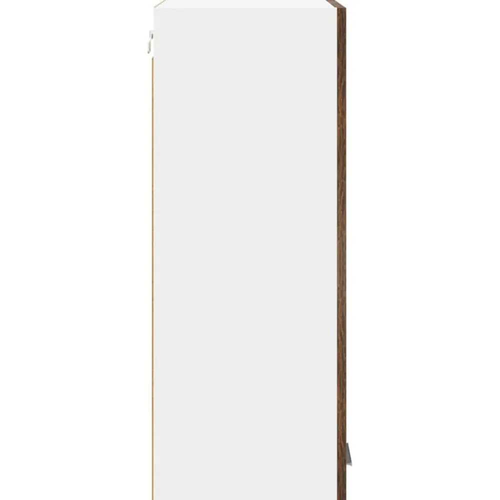 vidaXL Mueble colgante con puerta 60 x 31 x 80 cm Roble ahumado Discount