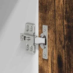 vidaXL Mueble colgante con puerta 60 x 31 x 80 cm Roble ahumado Discount