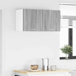 vidaXL Mueble colgante con puerta 2 pcs y 40 x 31 x 40 cm Gris sonoma Online
