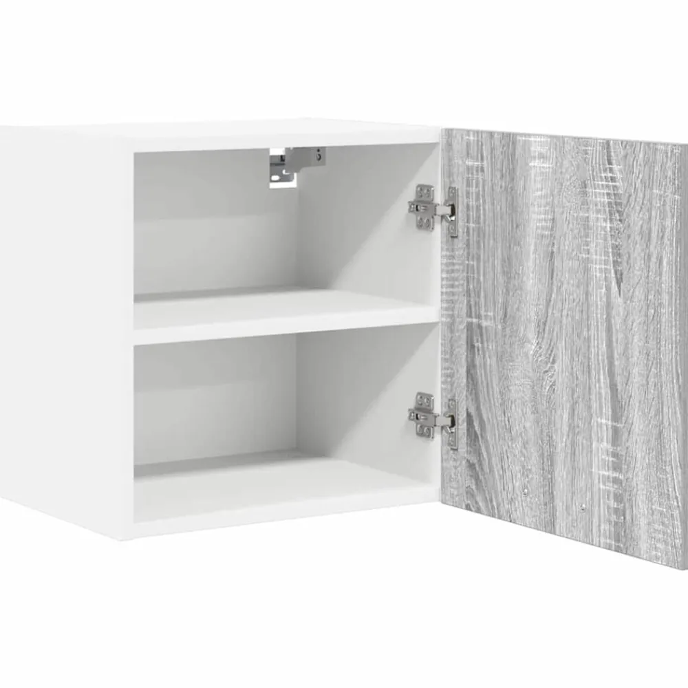 vidaXL Mueble colgante con puerta 2 pcs y 40 x 31 x 40 cm Gris sonoma Online
