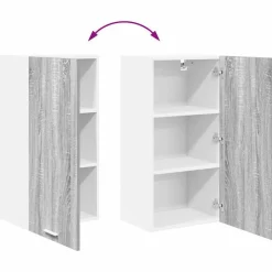 vidaXL Armarios Y Almacenamiento-Mueble colgante con puerta y 40 x 31 x 80 cm
