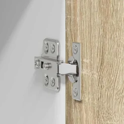 vidaXL Mueble colgante con puerta Roble Sonoma 60 x 31 x 100 cm Madera reciclada Discount