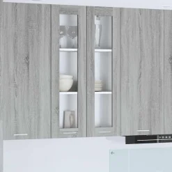 vidaXL Mueble colgante con almacenamiento 60 x 31 x 100 cm Gris sonoma Sale