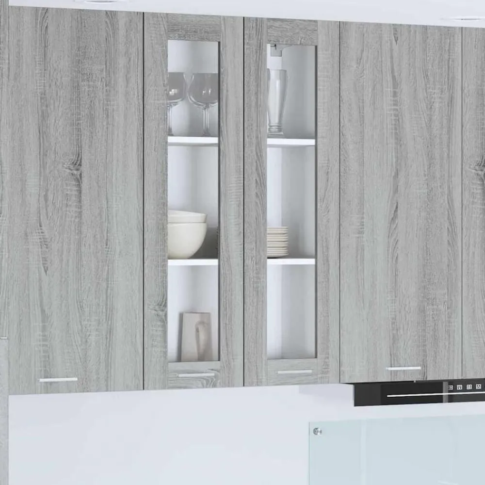 vidaXL Mueble colgante con almacenamiento 60 x 31 x 100 cm Gris sonoma Sale