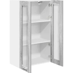 vidaXL Mueble colgante con almacenamiento 60 x 31 x 100 cm Gris sonoma Sale