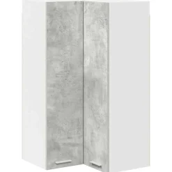 vidaXL Mueble colgante con puerta y 57 x 57 x 100 cm Gris concreto