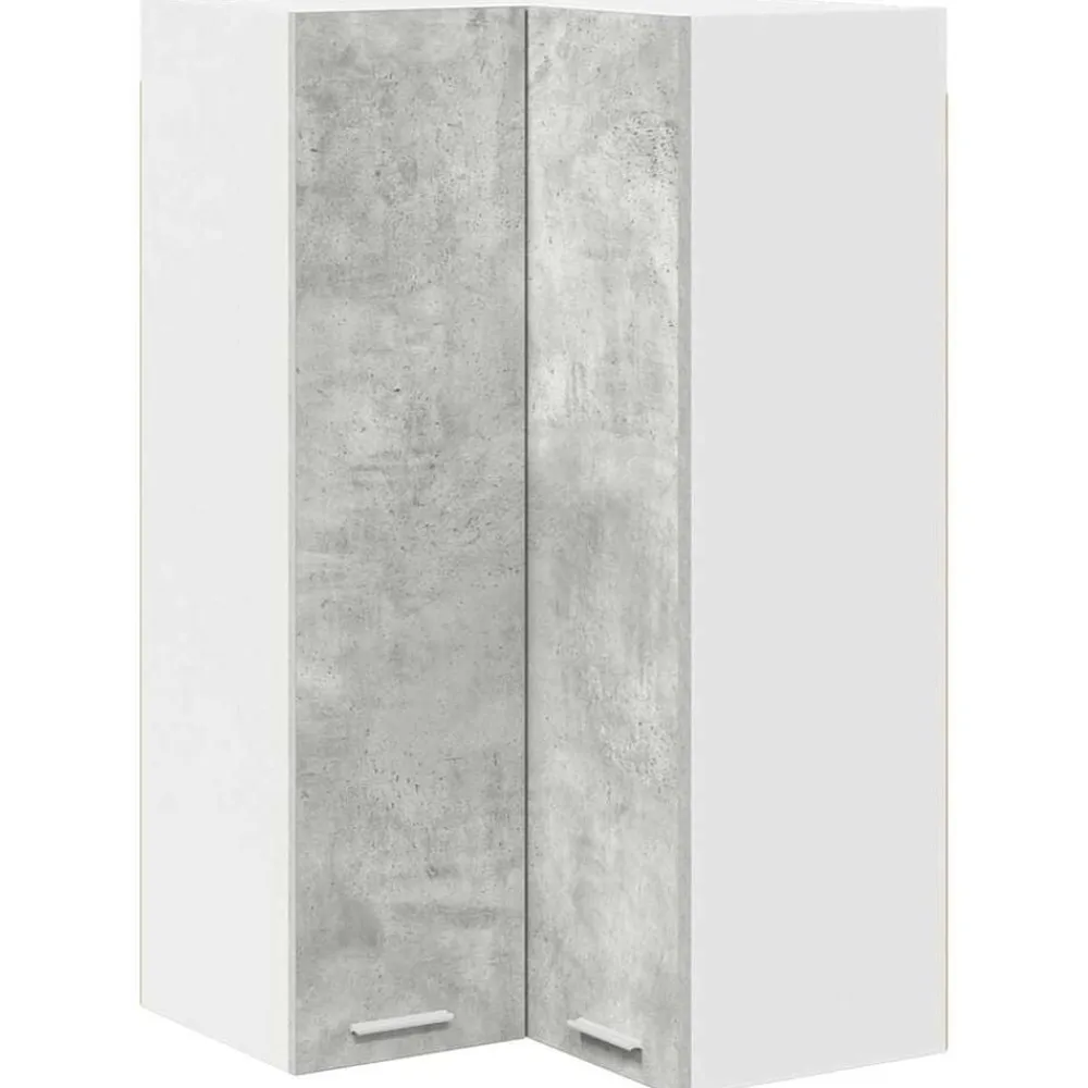 vidaXL Mueble colgante con puerta y 57 x 57 x 100 cm Gris concreto